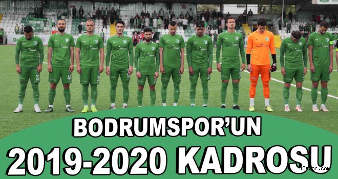 Bodrumspor'un 2019-2020 kadrosu