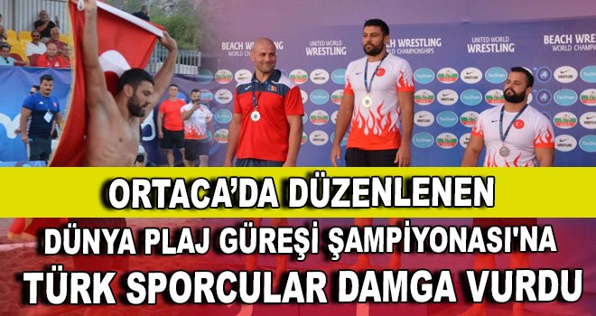 Dünya Plaj Güreşi Şampiyonası'na Türk sporcular damga vurdu