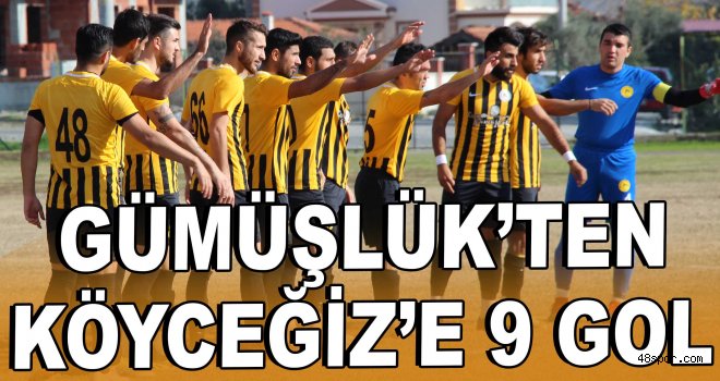 Gümüşlük'ten Köyceğiz'e 9 gol