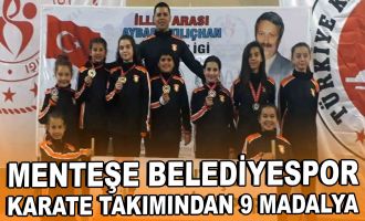 Menteşe Belediyespor karate takımından 9 madalya