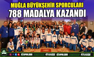 Muğla Büyükşehir sporcuları 788 madalya kazandı