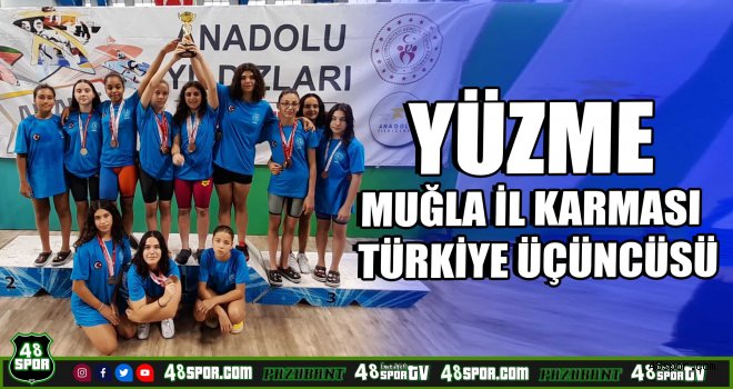 Yüzme Muğla İl Karması Türkiye üçüncüsü